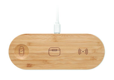Logo trade promotional product photo of: 3 in 1 15W wireless charger