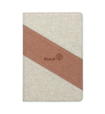 Logo trade promotional merchandise photo of: A5 notebook with 15W charger