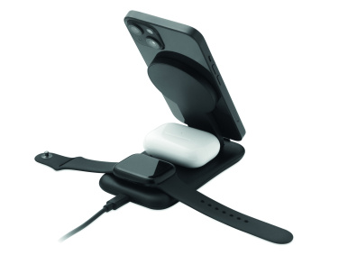 Logotrade promotional merchandise photo of: 3 in 1 wireless charger 15W