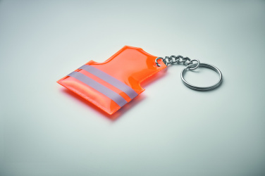 Logo trade advertising products image of: Key ring with reflecting vest Jekabpils