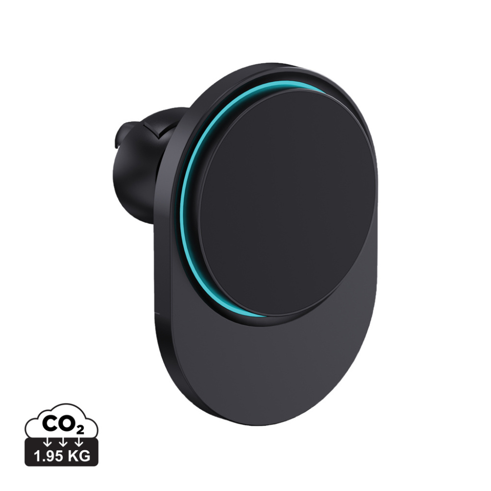 Logo trade corporate gift photo of: PowerCruze RCS rplastic 15W magnetic charging car holder