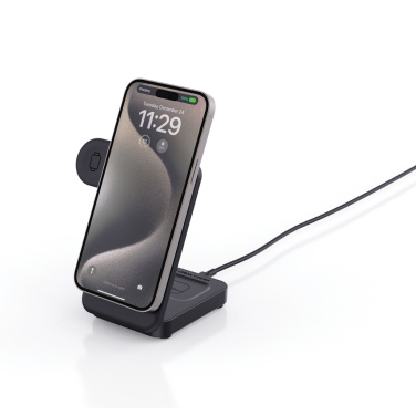 Logo trade advertising product photo of: Urban Vitamin Arcadia RCS rplastic 15W 3in1 magnetic charger