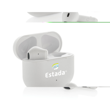 Logo trade corporate gifts picture of: Tunevo RCS recycled plastic wireless earbuds