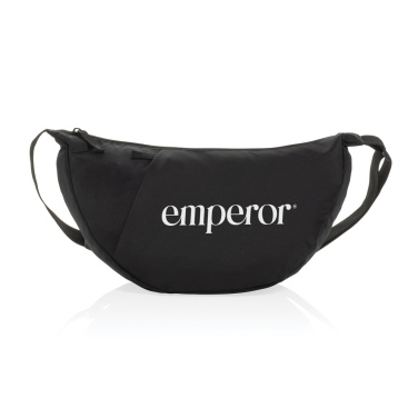 Logo trade promotional merchandise image of: Crescent XL AWARE™ RPET half moon sling bag
