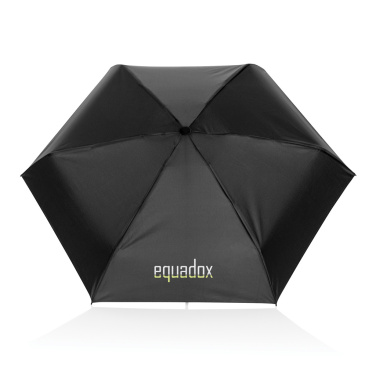 Logo trade promotional gifts image of: 19.5" Aware™ RPET super mini manual 190T Pongee umbrella