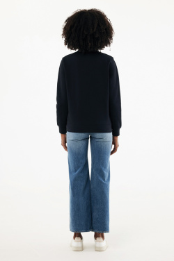 Logotrade promotional gift image of: IQONIQ Elgon recycled cotton quarter zip sweater