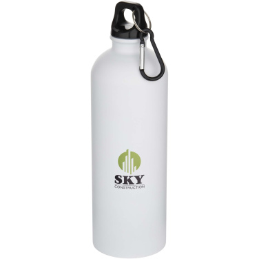 Logotrade advertising products photo of: Oregon 750 ml matte RCS recycled single wall stainless steel water bottle with carabiner