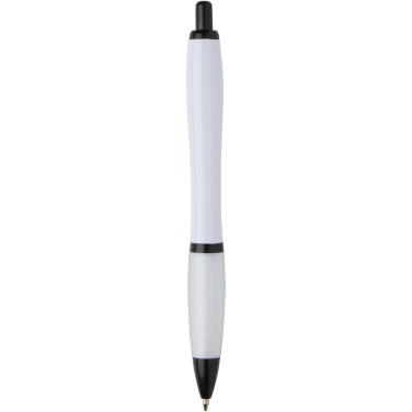 Logotrade advertising products photo of: Nash recycled plastic ballpoint pen with black trims (black ink)