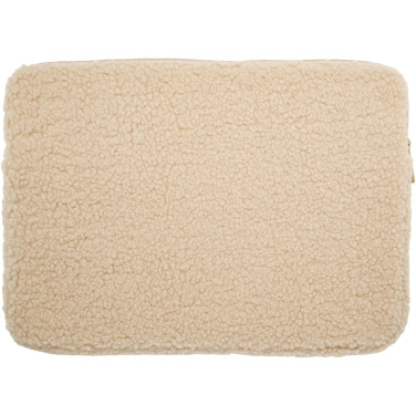 Logo trade promotional gift photo of: Bear 13" GRS recycled sherpa laptop sleeve 2L