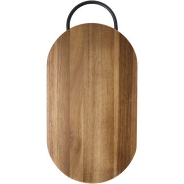 Logo trade promotional item photo of: Prestige acacia wood chopping board with bread knife