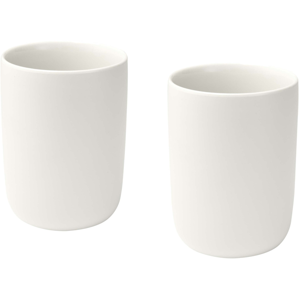 Logo trade promotional products image of: Male 350 ml ceramic cups - set of 2