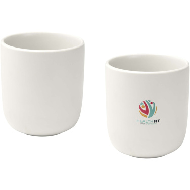Logo trade promotional merchandise image of: Male 200 ml ceramic cups - set of 2