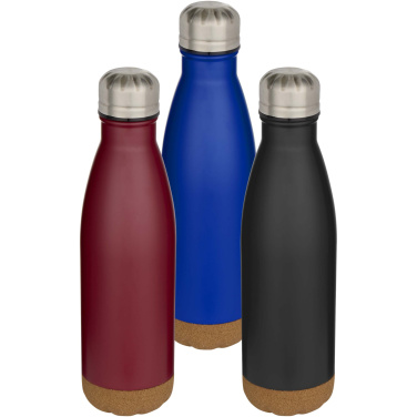 Logotrade promotional item picture of: Cove 500 ml double wall vacuum insulated stainless steel water bottle with cork details
