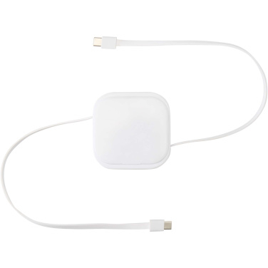 Logotrade promotional giveaway picture of: Gloas 5-in-1 recycled retractable data sync and 100W fast charge cable with smartphone tool kit