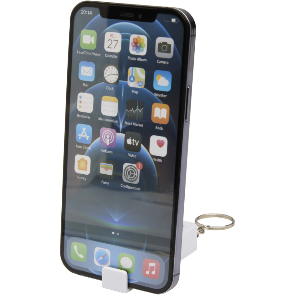 Logotrade advertising products photo of: Aggia recycled plastic phone stand with fidget toy