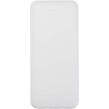 Logotrade promotional items photo of: Adhil 10.000 mAh 10W recycled plastic power bank with 2 built-in cables