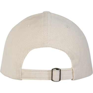 Logo trade advertising products picture of: Hutton 6 panel recycled corduroy cap