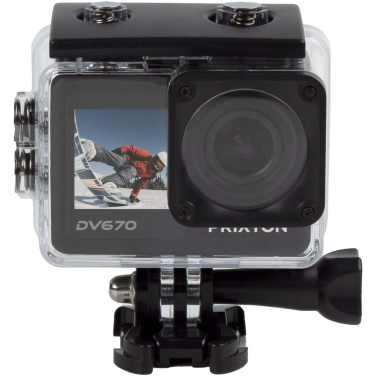 Logo trade promotional merchandise photo of: Prixton DV670 4K dual screen action camera