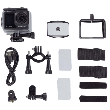 Logo trade advertising products picture of: Prixton DV670 4K dual screen action camera
