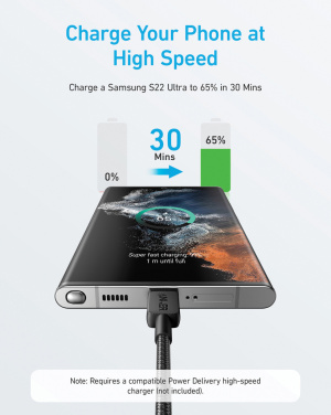 Logotrade corporate gift picture of: Anker USB-C to USB-C Cable 1.8 metre 60W