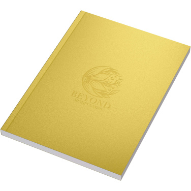 Logo trade promotional gifts picture of: Novella Austen A5 metallic soft cover notebook - 100 sheets