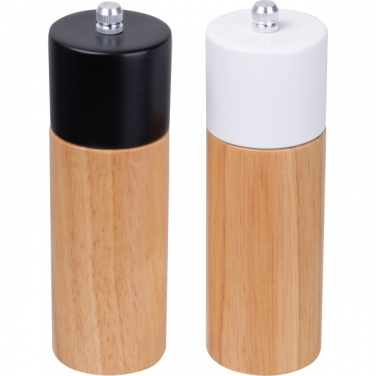 Logo trade corporate gifts image of: Salt & pepper mill set DAKAR