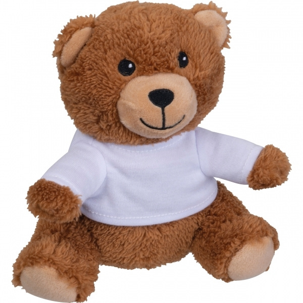 Logo trade business gifts image of: Plush teddy bear HELSINKI