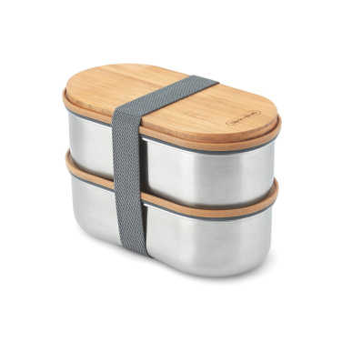 Logotrade promotional item picture of: Black+Blum Stainless Steel Double Bento Box