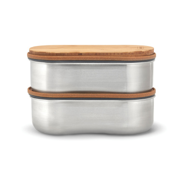 Logotrade promotional gifts photo of: Black+Blum Stainless Steel Double Bento Box