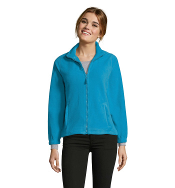 Logo trade promotional giveaways picture of: NORTH WOMEN ZIPPED FLEECE