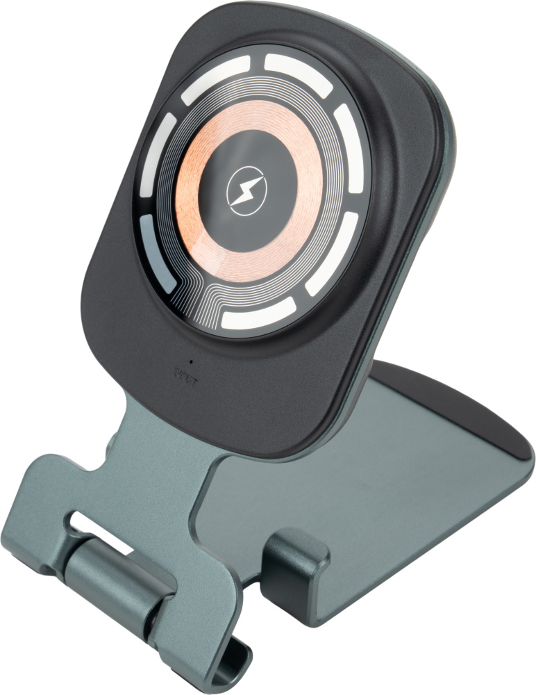 Logo trade promotional products image of: Phone holder with wireless charger