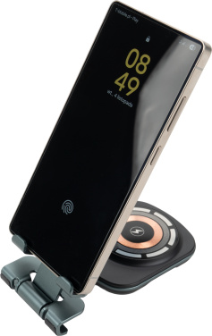 Logo trade advertising product photo of: Phone holder with wireless charger