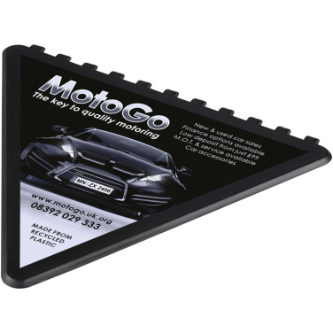 Logo trade promotional item photo of: Frosty triangular recycled plastic ice scraper