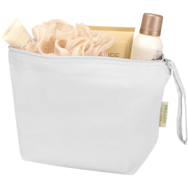 Logotrade promotional gift picture of: Odisha 180 g/m² OCS organic large accessory pouch 3L