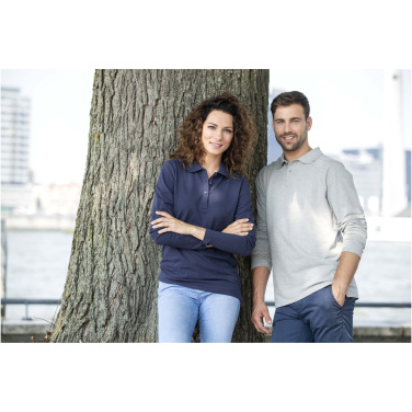 Logo trade promotional giveaways picture of: Oakville long sleeve men's polo