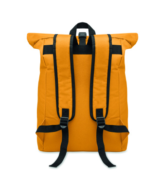 Logo trade corporate gift photo of: 600Dpolyester rolltop backpack
