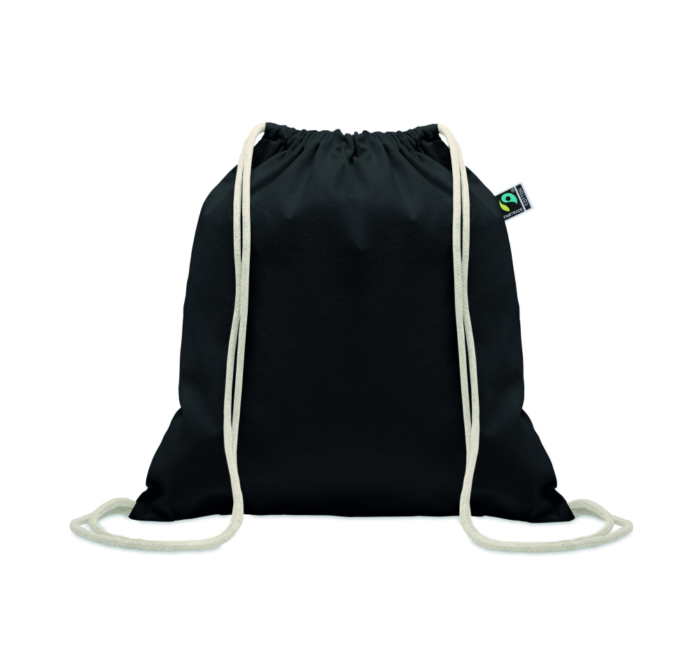 Logotrade promotional giveaway picture of: Drawstring bag Fairtrade 180gr