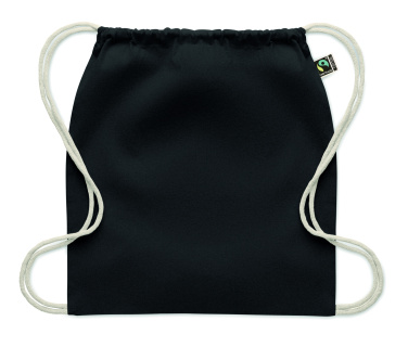 Logotrade promotional gift picture of: Drawstring bag Fairtrade 180gr