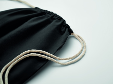 Logo trade promotional merchandise image of: Drawstring bag Fairtrade 180gr