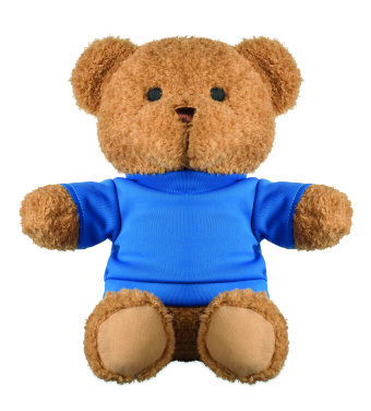 Logo trade promotional merchandise image of: Teddy bear with t-shirt 23 cm
