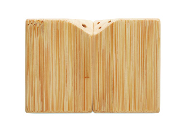 Logotrade business gifts photo of: Bamboo salt & pepper set