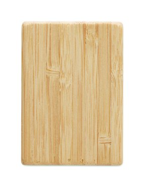 Logo trade promotional gifts image of: Bamboo salt & pepper set