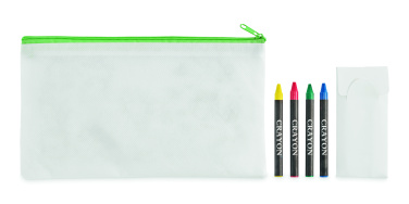 Logotrade corporate gift image of: Pencil case with 4 crayons