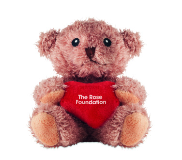 Logo trade corporate gifts picture of: Teddy bear plush with heart
