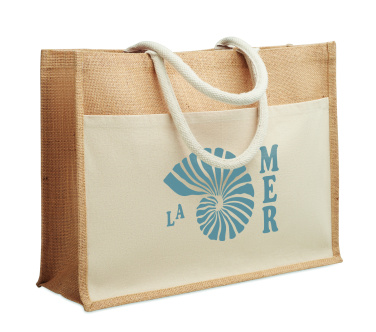 Logo trade promotional products image of: Jute shopping bag