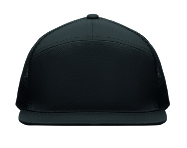 Logo trade business gift photo of: 7 panel flat visor cap