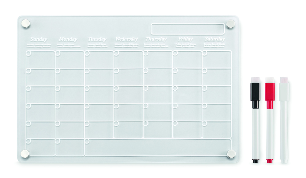 Logotrade advertising products photo of: Magnetic acrylic planner