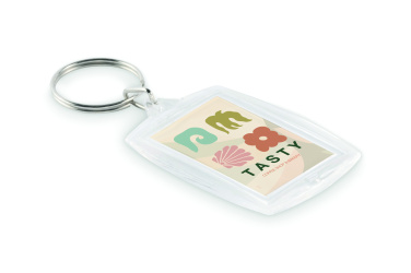Logo trade promotional merchandise image of: Classic acrylic keyring