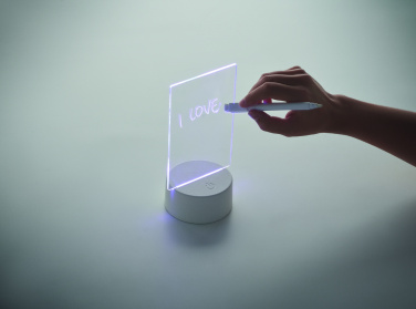 Logo trade promotional gifts image of: Light-up LED memo board