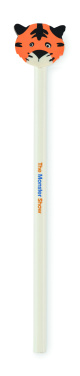 Logo trade promotional items image of: Wooden pencil in animal shape